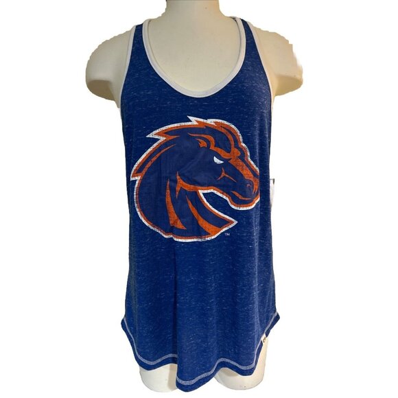 NEW Boise State University BSU Broncos Colosseum Blue Tank Top Shirt Women's M - Picture 1 of 5